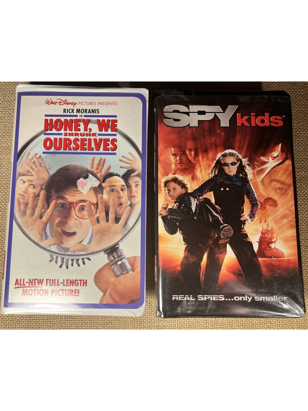 Spy Kids and Honey, We Shrunk Ourselves VHS--Lot of 2 Movies